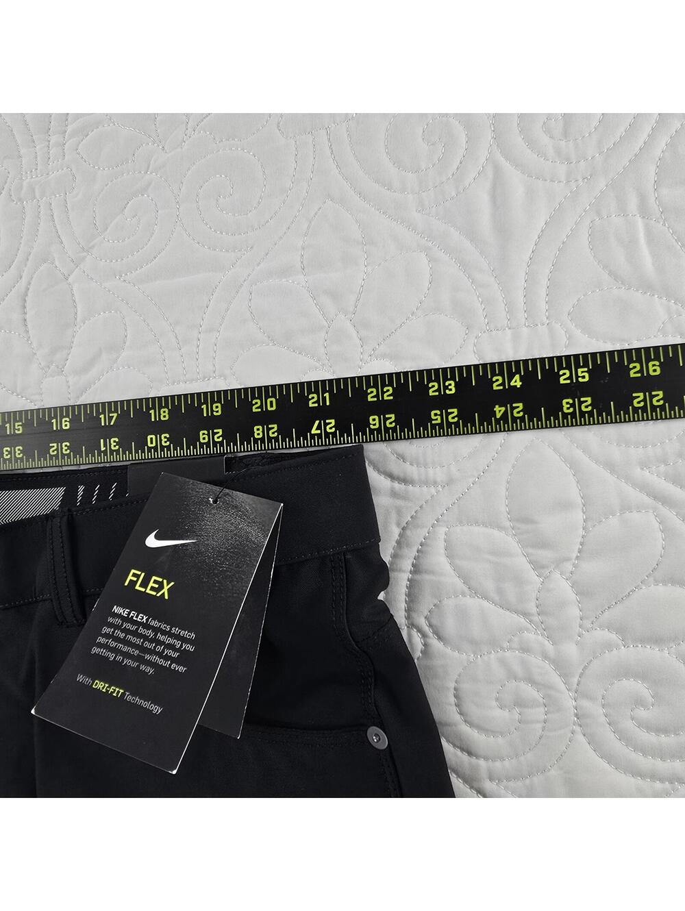 Nike Golf Slim Fit Men’s Black Flex Pants 42x30 Dri-FIT Stretch Performance - Picture 6 of 8